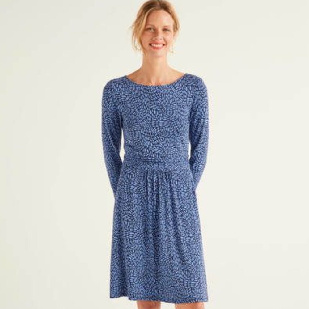 Boden Abigail Jersey Dress, Blue
